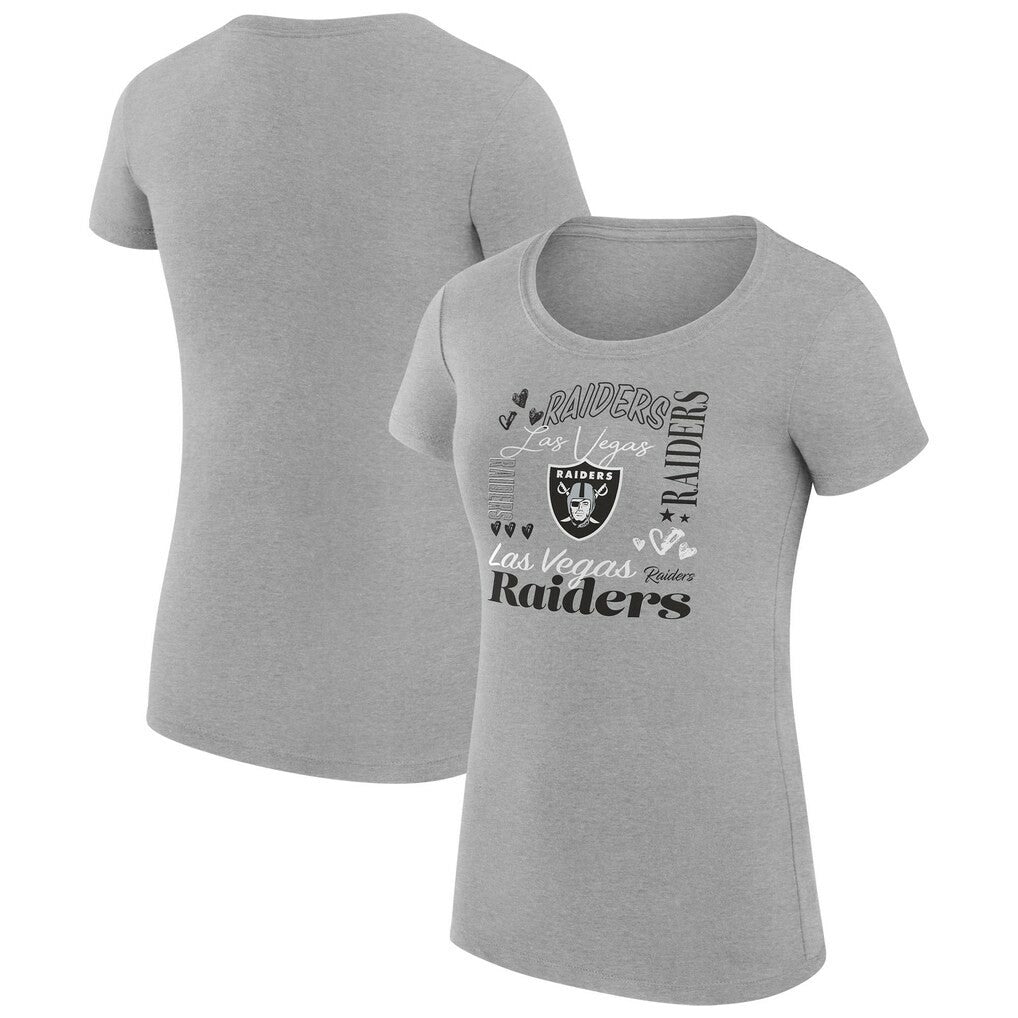 Las Vegas Raiders G-III 4Her by Carl Banks Women's Super-Slim Fit Lightweight Collage Team T-Shirt | NFL US