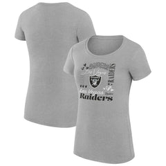 Las Vegas Raiders G-III 4Her by Carl Banks Women's Super-Slim Fit Lightweight Collage Team T-Shirt | NFL US