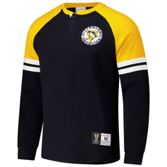 Pittsburgh Penguins Mitchell & Ness Thermal Henley Long Sleeve T-Shirt -  NHL T-shirts