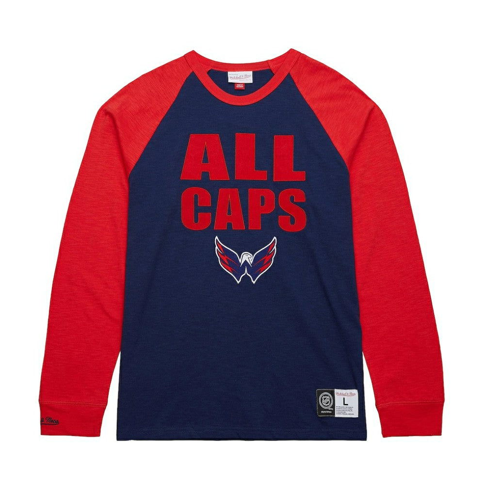 Washington Capitals Mitchell & Ness Legendary Slub Raglan Long Sleeve T-Shirt -  NHL T-shirts