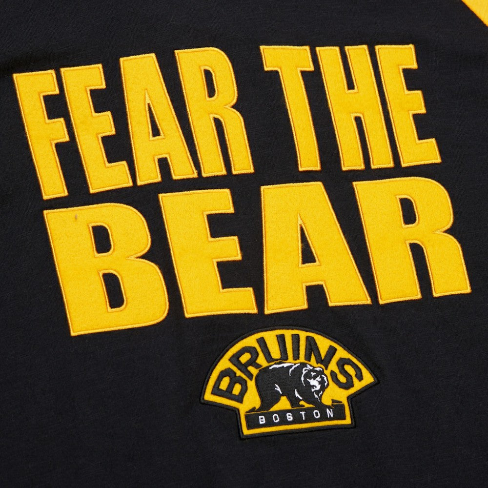 Boston Bruins Mitchell & Ness Legendary Slub Raglan Long Sleeve T-Shirt -  NHL T-shirts