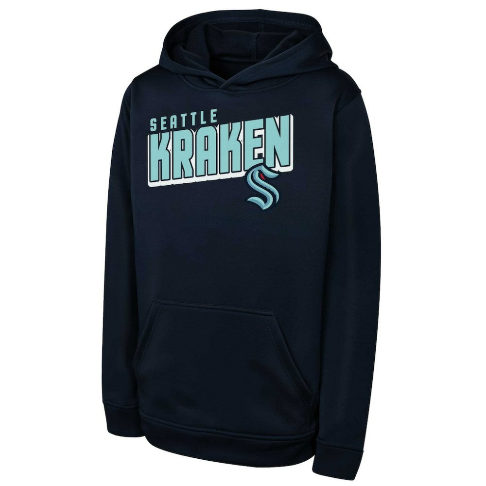 Seattle Kraken Youth Cyber Punk Performance Hoodie -  NHL Hoodies