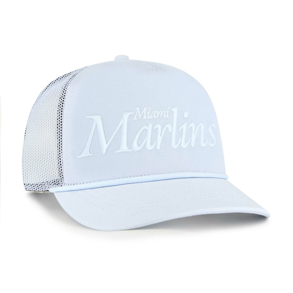 Miami Marlins '47 Foundation Script Hitch Adjustable Trucker Hat - MLB Hats