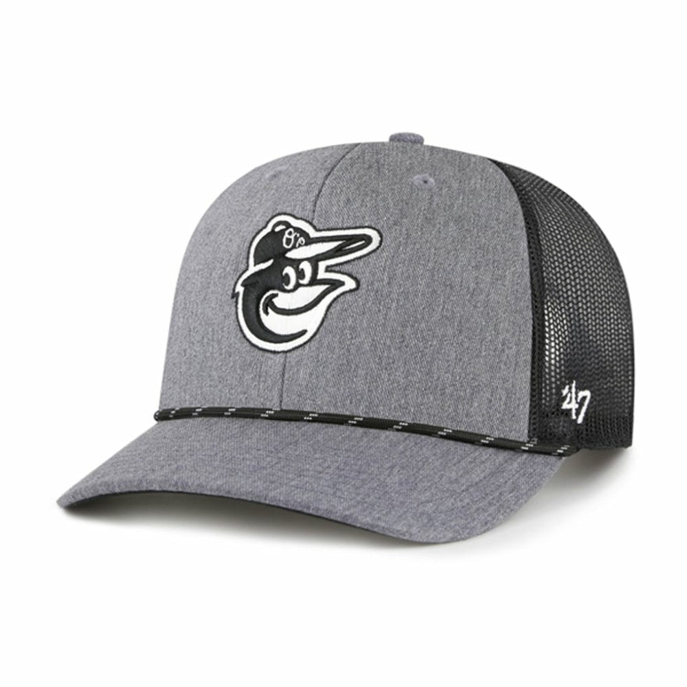 Baltimore Orioles '47 Carbon Rope Trucker Adjustable Hat - MLB Hats