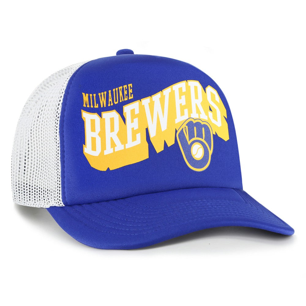 Milwaukee Brewers '47 Meander Foam Trucker Snapback Hat - MLB Hats