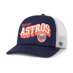 Houston Astros '47 Meander Foam Trucker Snapback Hat - MLB Hats