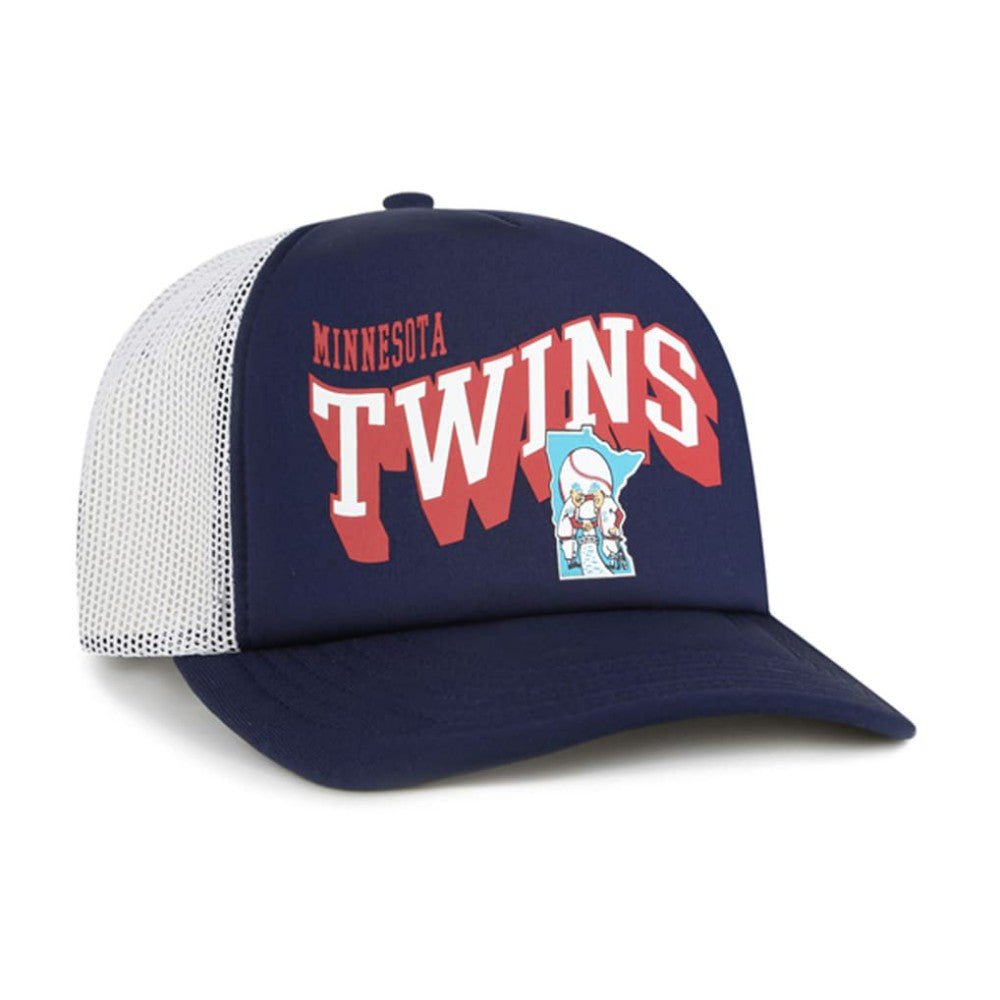 Minnesota Twins '47 Meander Foam Trucker Snapback Hat - MLB Hats