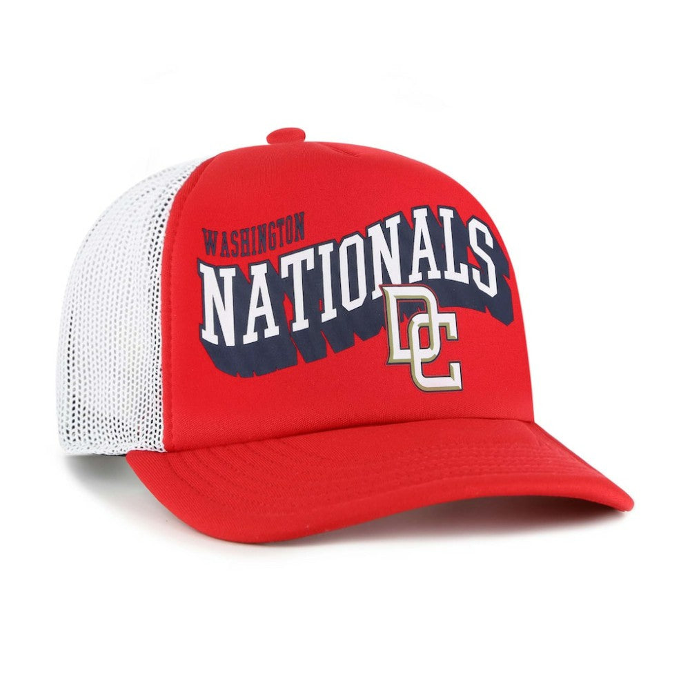 Washington Nationals '47 Meander Foam Trucker Snapback Hat - MLB Hats