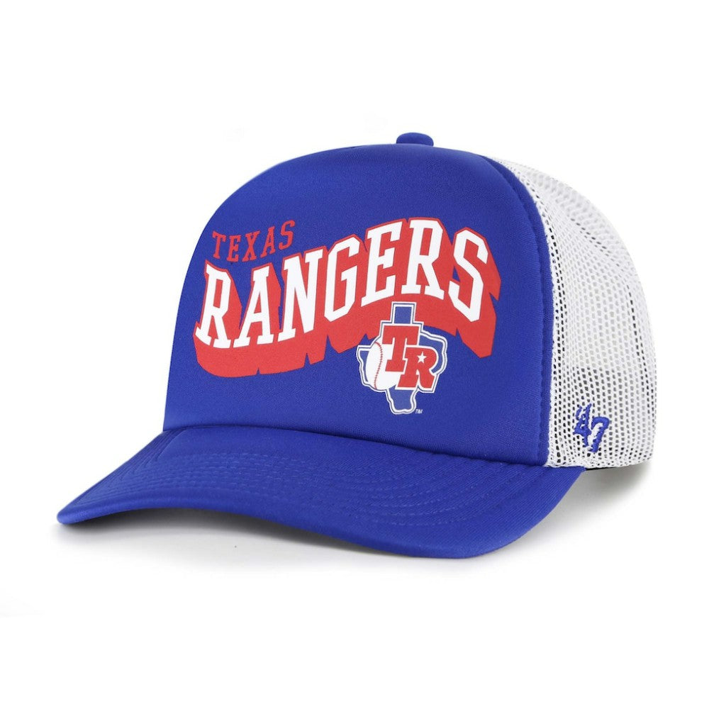 Texas Rangers '47 Meander Foam Trucker Snapback Hat - MLB Hats