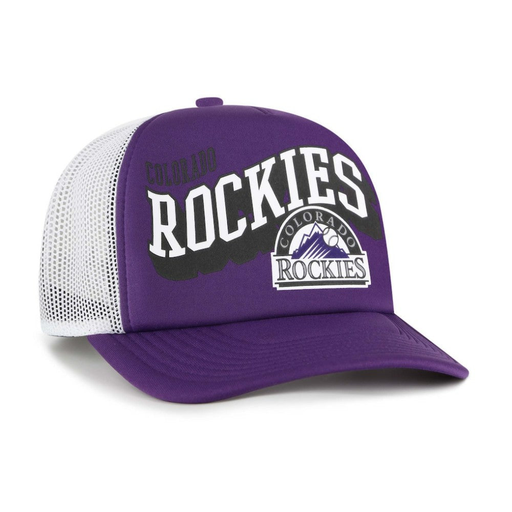 Colorado Rockies '47 Meander Foam Trucker Snapback Hat - MLB Hats