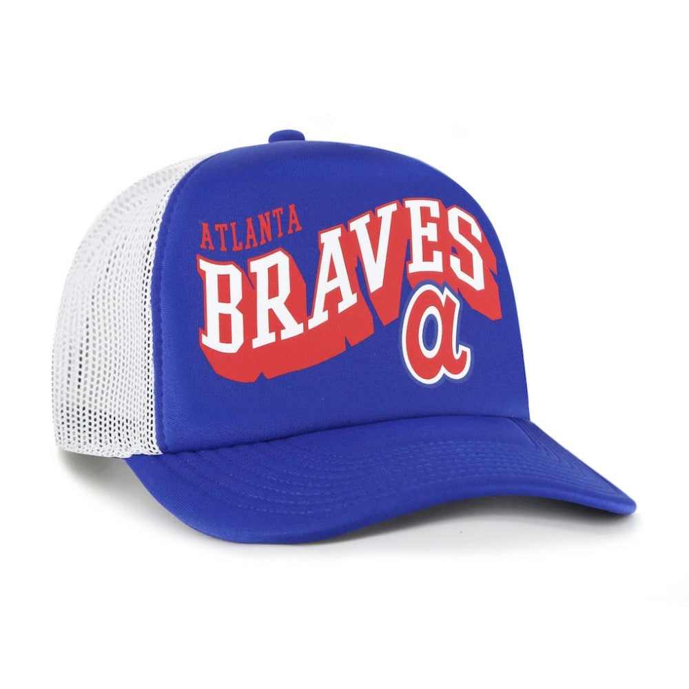 Atlanta Braves '47 Meander Foam Trucker Snapback Hat - MLB Hats