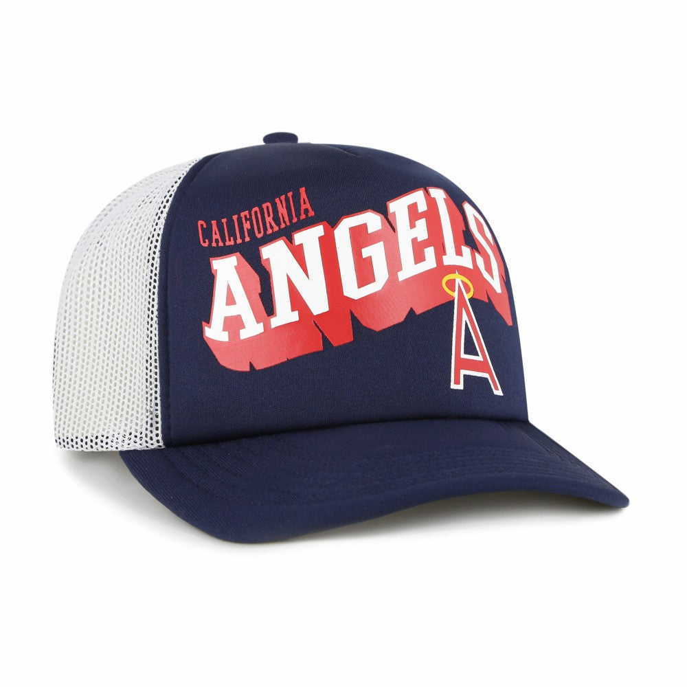 Los Angeles Angels '47 Meander Foam Trucker Snapback Hat - MLB Hats