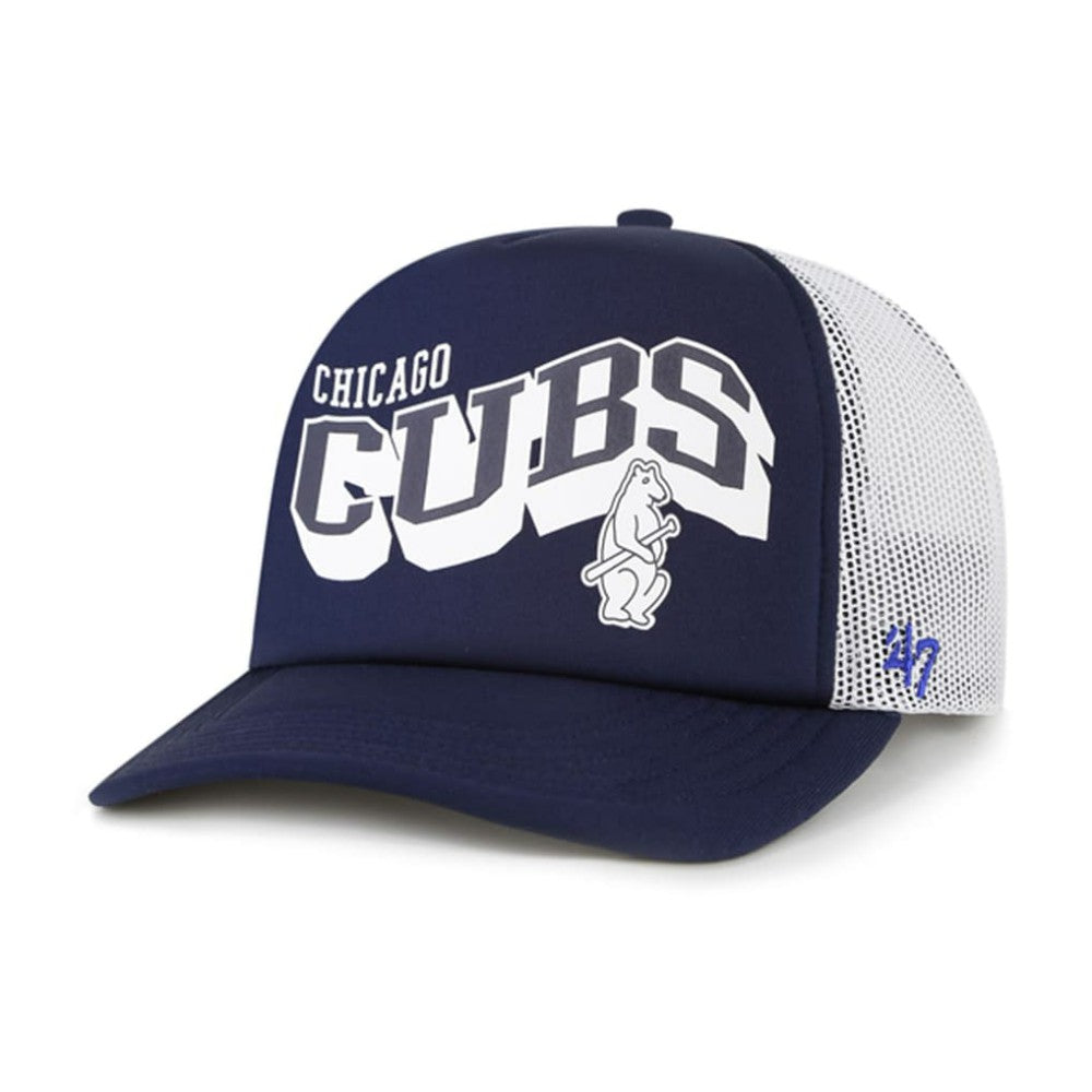 Chicago Cubs '47 Meander Foam Trucker Snapback Hat - MLB Hats
