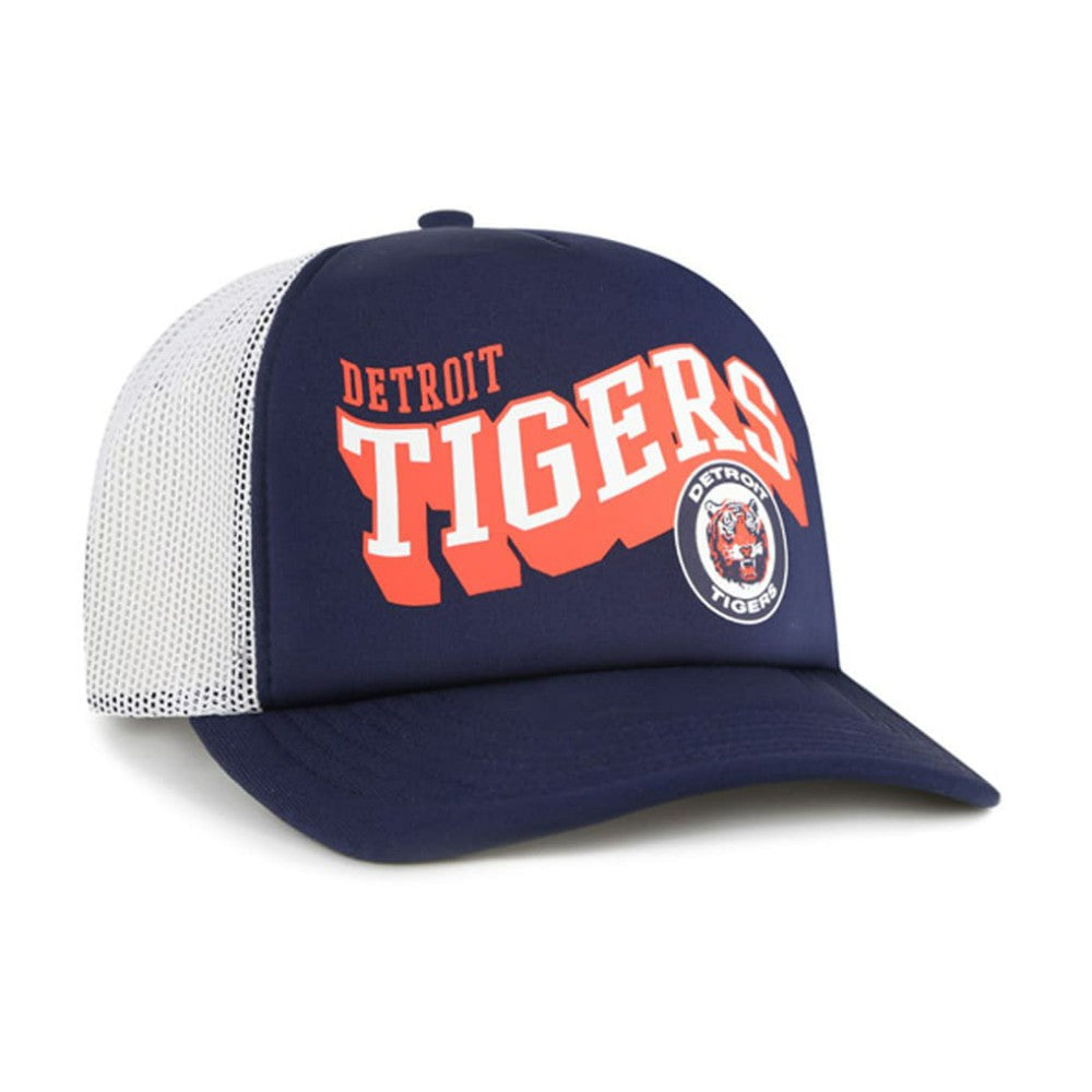 Detroit Tigers '47 Meander Foam Trucker Snapback Hat - MLB Hats