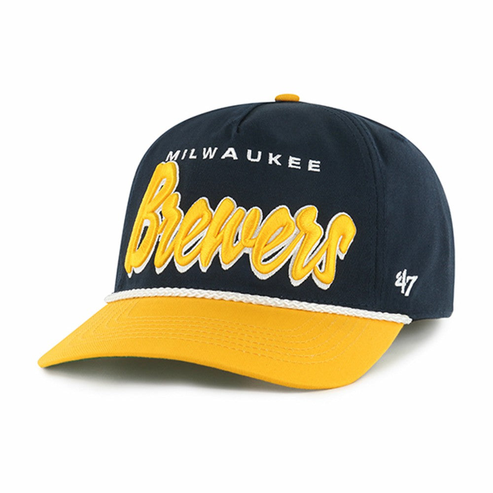Milwaukee Brewers '47 Dropshadow Rope Hitch Adjustable Hat - MLB Hats