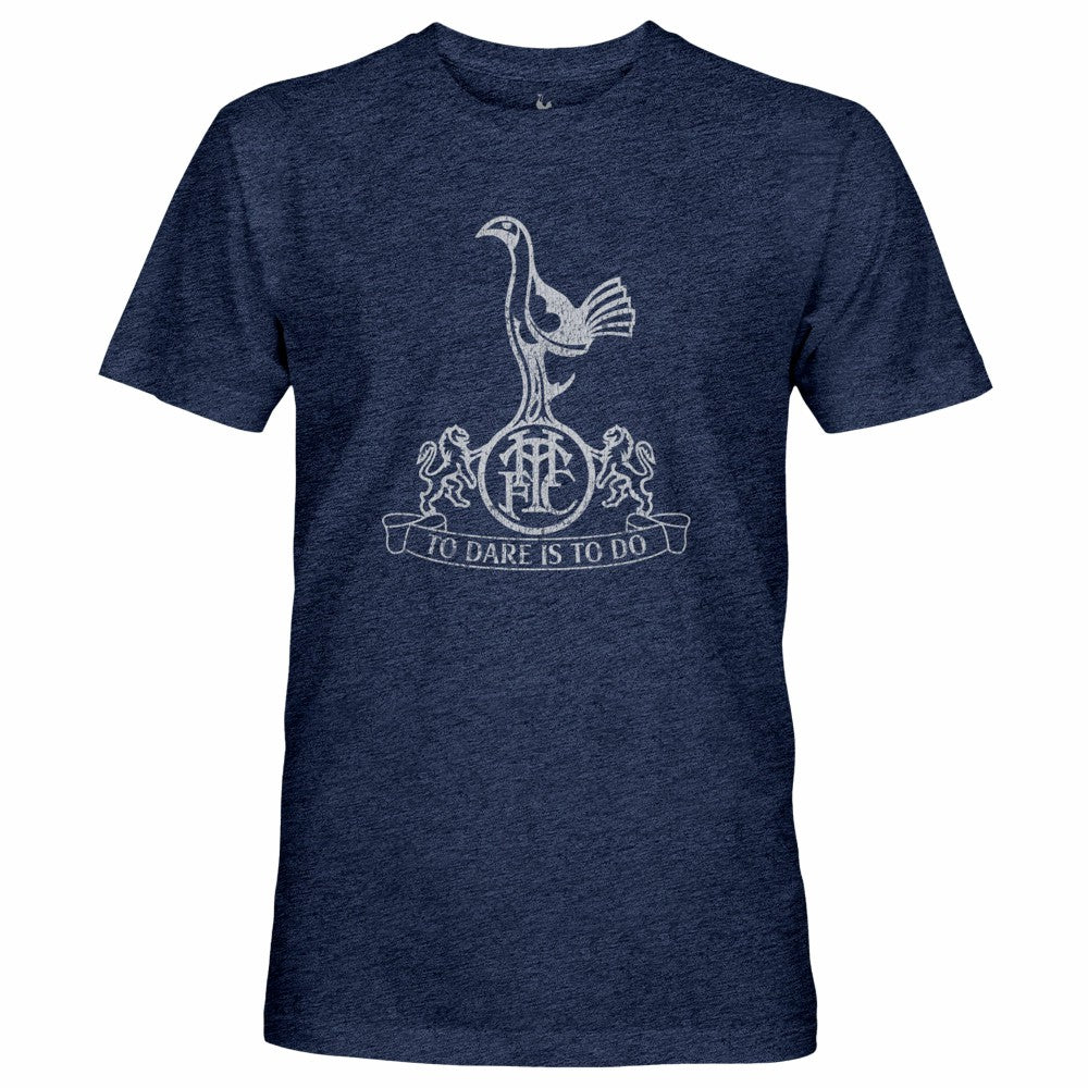 Tottenham Hotspur 1863FC Retro Mono Badge Vintage Tri-Blend T-Shirt