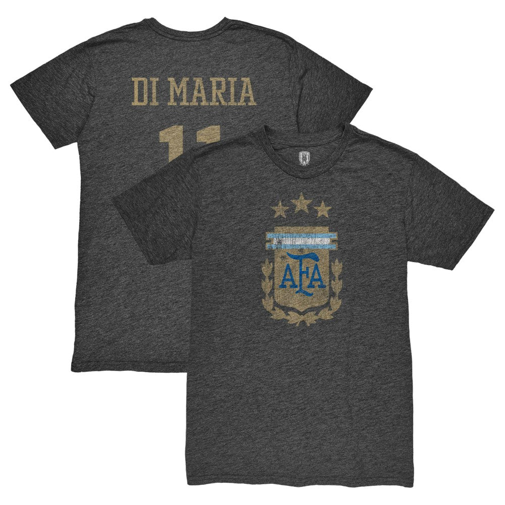 Angel Di Maria Argentina National Team 1863FC Retro Player Tri-Blend T-Shirt