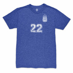 Lautaro Martinez Argentina National Team 1863FC Retro Player Tri-Blend T-Shirt