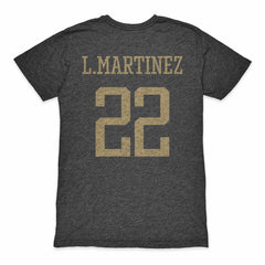 Lautaro Martinez Argentina National Team 1863FC Retro Player Tri-Blend T-Shirt