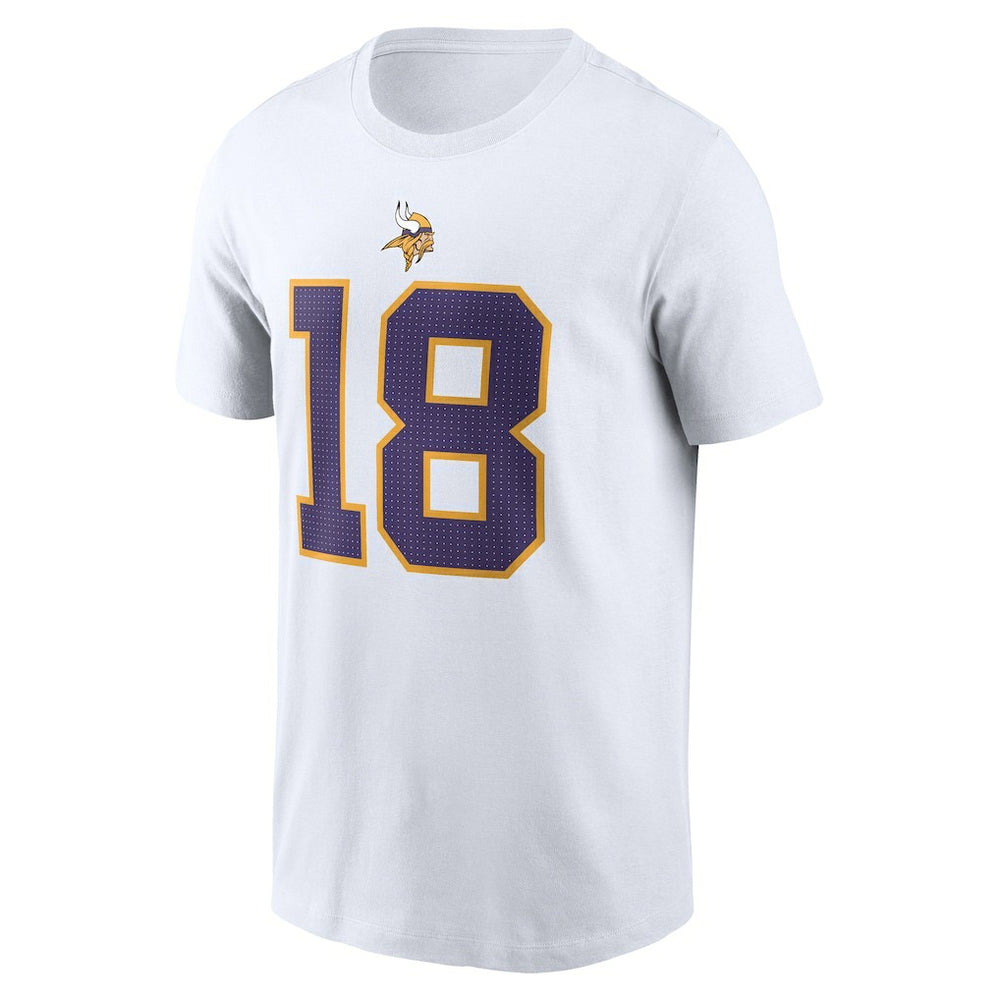 Minnesota Vikings Justin Jefferson  Name & Number T-Shirt | NFL New