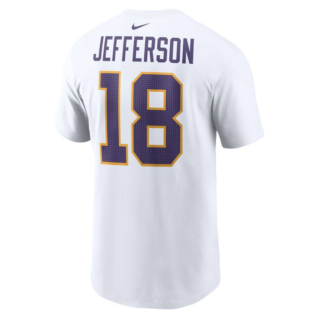 Minnesota Vikings Justin Jefferson  Name & Number T-Shirt | NFL New