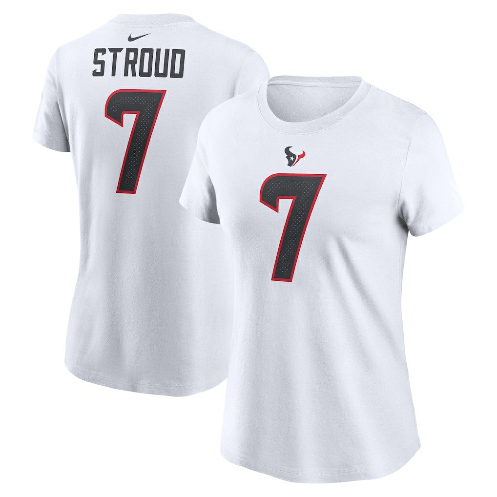 Houston Texans C.J. Stroud  Women's Player Name & Number T-Shirt | NFL Sale