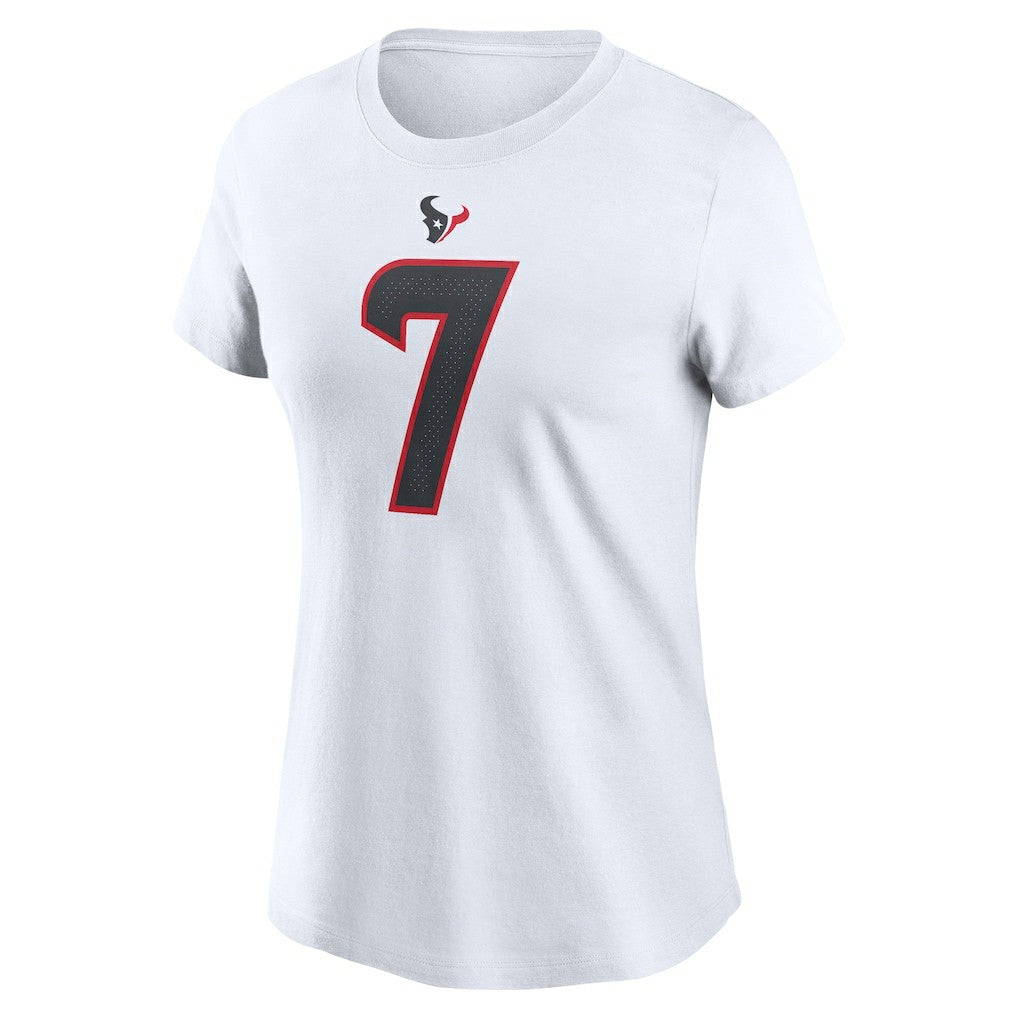 Houston Texans C.J. Stroud  Women's Player Name & Number T-Shirt | NFL Sale