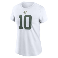 Green Bay Packers Jordan Love  Women's Player Name & Number T-Shirt | NFL New