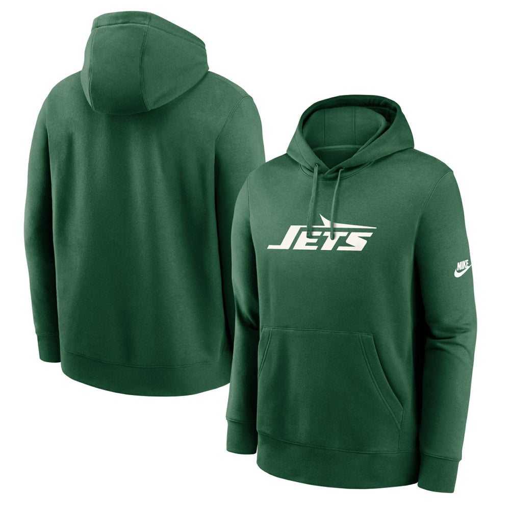 New York Jets Rewind Club Logo Pullover Hoodie | NFL Discount