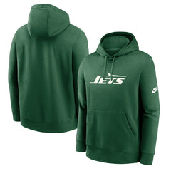 New York Jets Rewind Club Logo Pullover Hoodie | NFL Discount