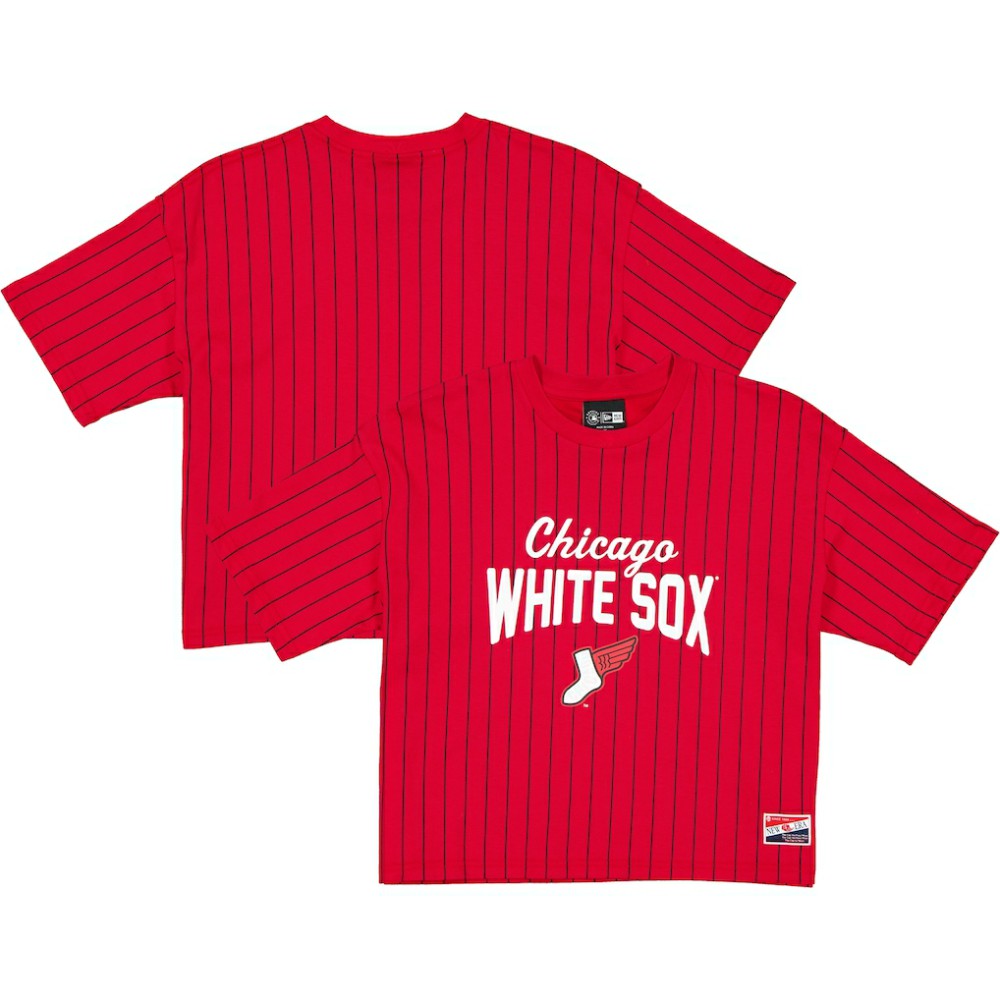 Chicago White Sox New Era Women's 2025 City Connect Pinstripe T-Shirt - MLB T-shirts