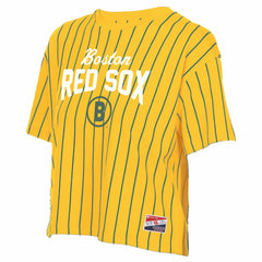 Boston Red Sox New Era Women's 2025 City Connect Pinstripe T-Shirt - MLB T-shirts