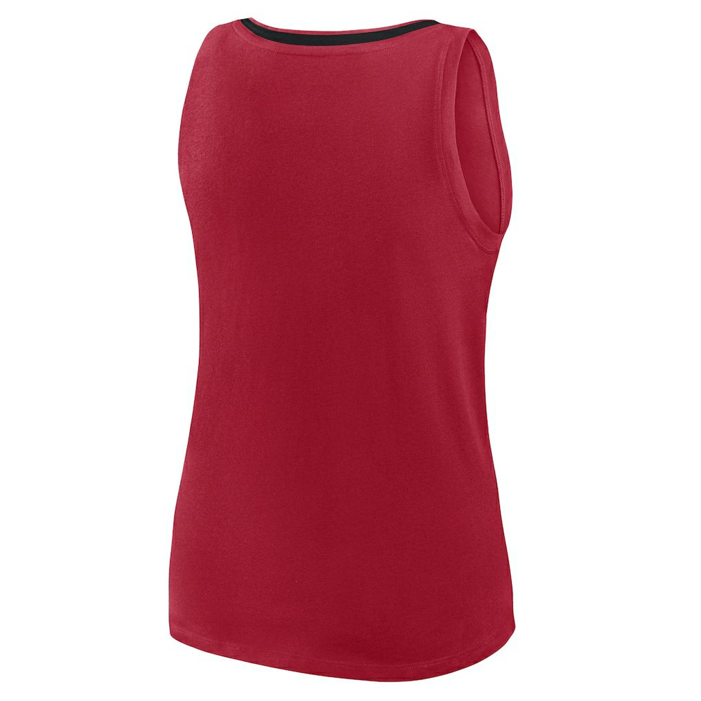 San Francisco 49ers Logo Athletic Women's Plus Size Stellar Win V-Neck Tank Top | NFL Online