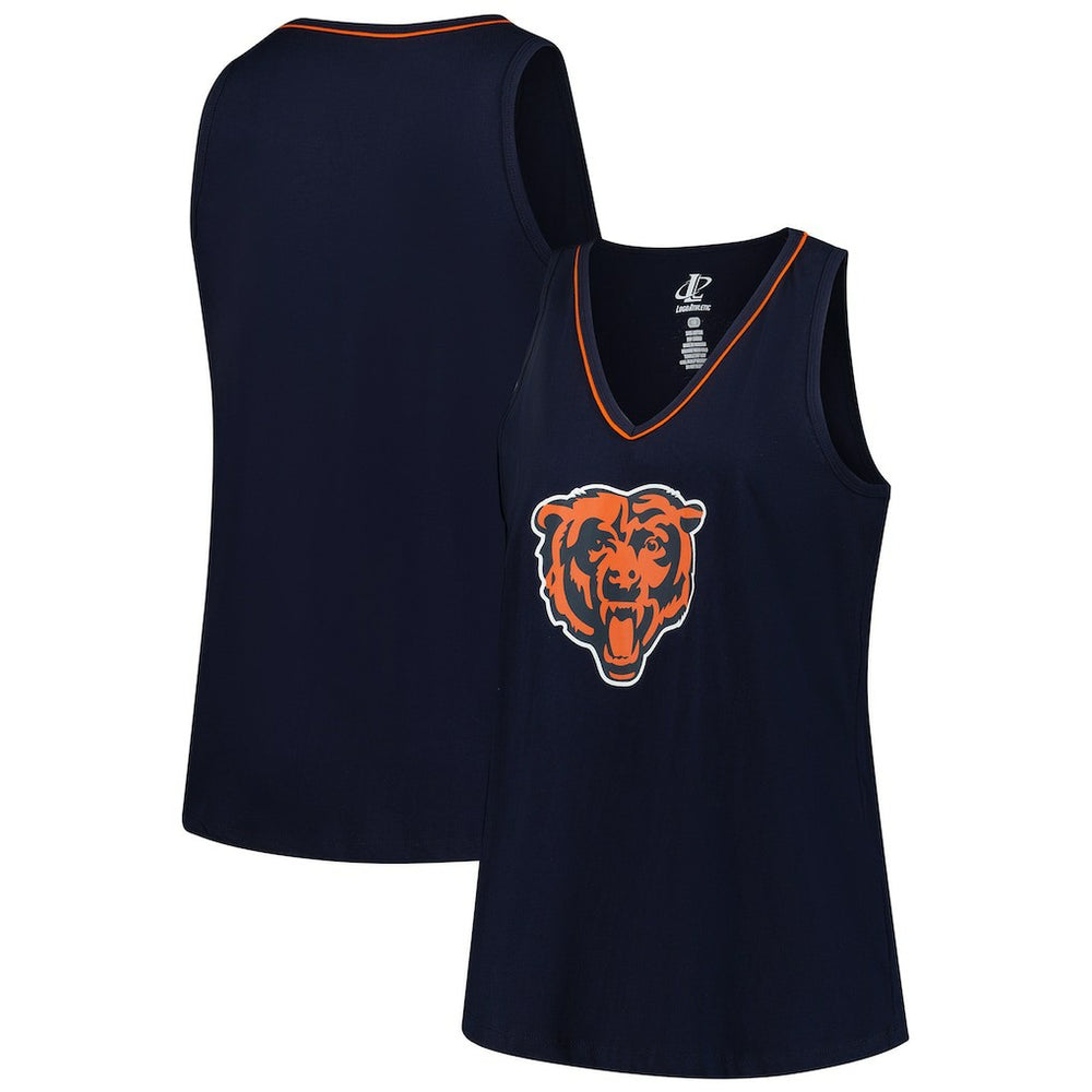 Chicago Bears Logo Athletic Women's Plus Size Stellar Win V-Neck Tank Top | NFL Sale