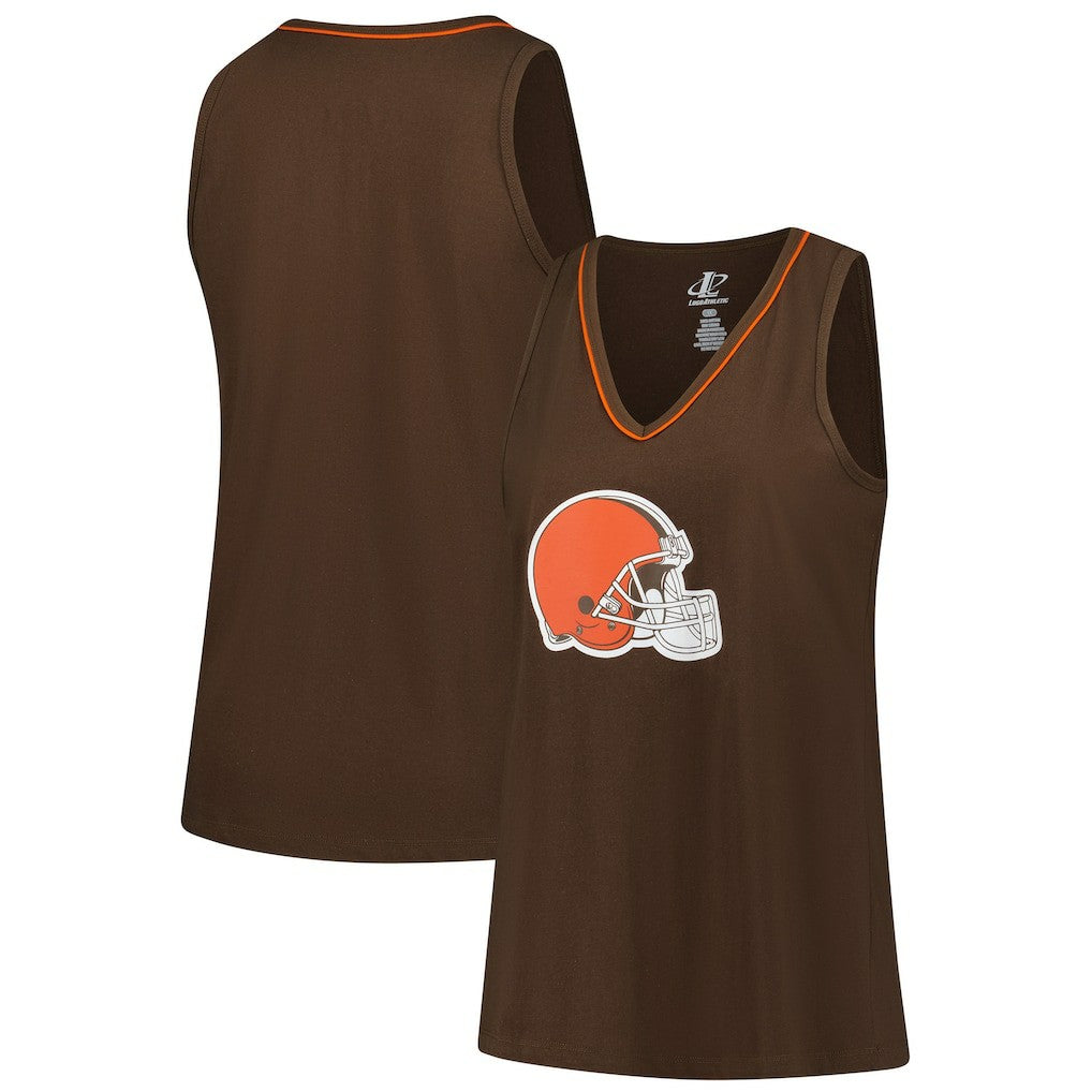 Cleveland Browns Logo Athletic Women's Plus Size Stellar Win V-Neck Tank Top | NFL On sale