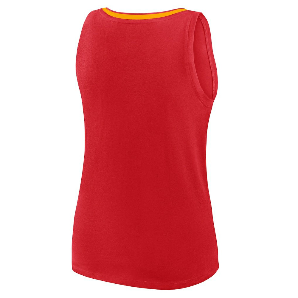 Kansas City Chiefs Logo Athletic Women's Plus Size Stellar Win V-Neck Tank Top | NFL On sale