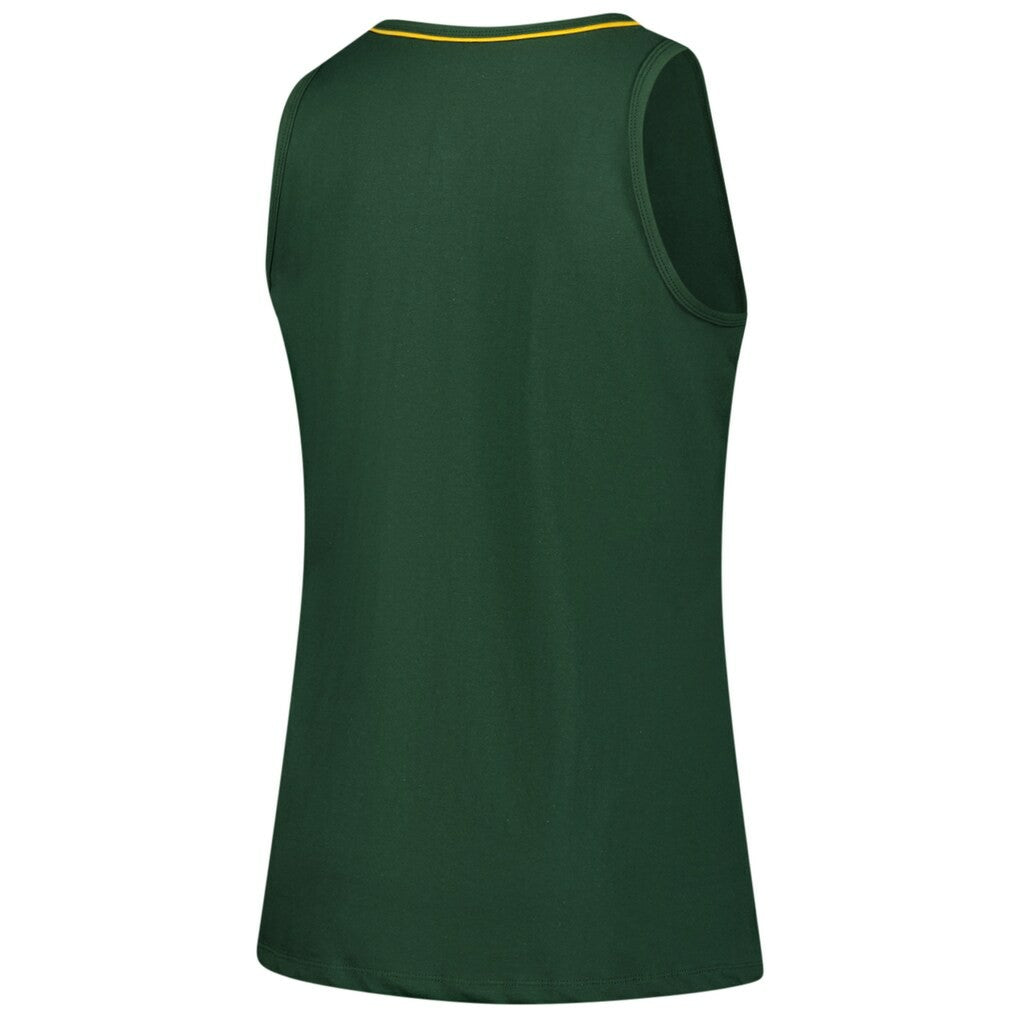 Green Bay Packers Logo Athletic Women's Plus Size Stellar Win V-Neck Tank Top | NFL New