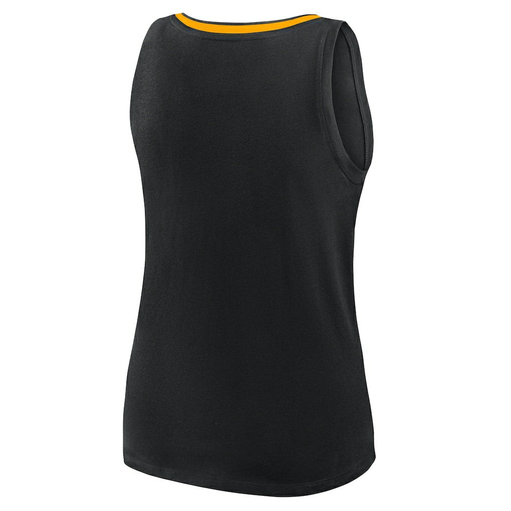Pittsburgh Steelers Logo Athletic Women's Plus Size Stellar Win V-Neck Tank Top | NFL US
