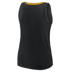 Pittsburgh Steelers Logo Athletic Women's Plus Size Stellar Win V-Neck Tank Top | NFL US
