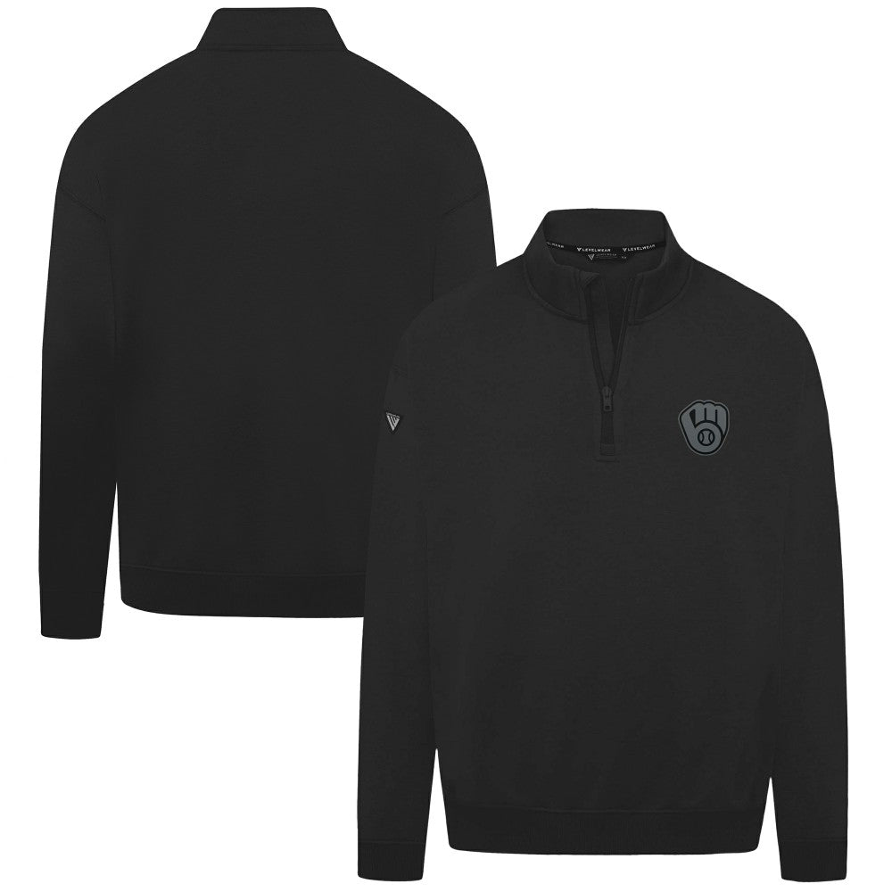Milwaukee Brewers Levelwear Murray Nightfall Quarter-Zip Top - MLB Tops