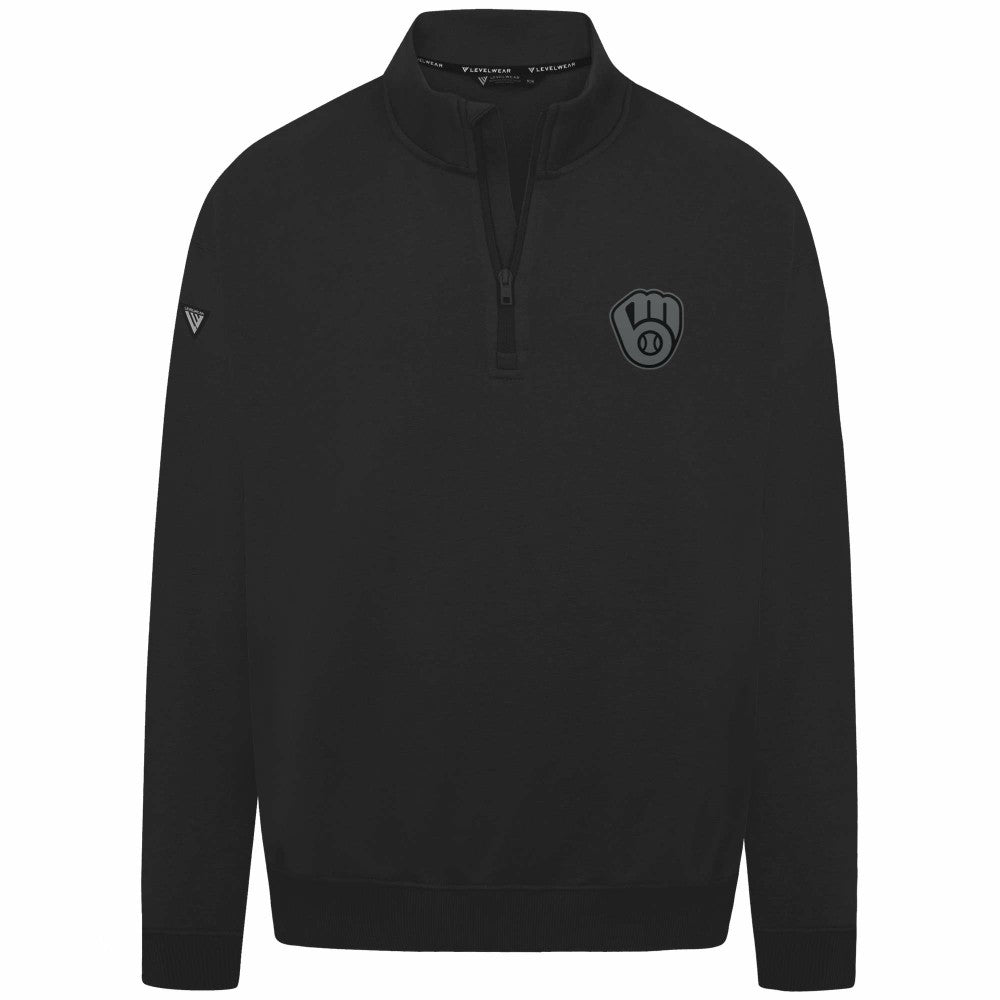 Milwaukee Brewers Levelwear Murray Nightfall Quarter-Zip Top - MLB Tops