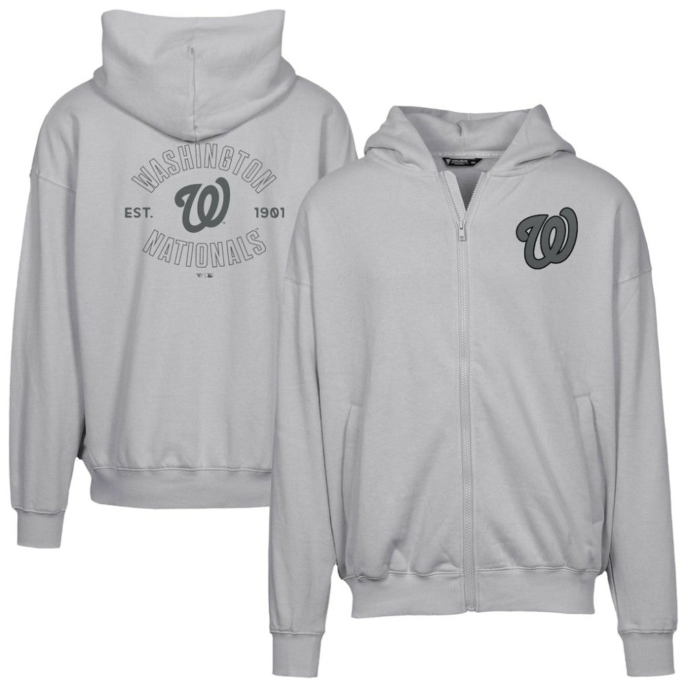 Washington Nationals Levelwear Uphill Abyssal Full-Zip Hoodie - MLB Hoodies