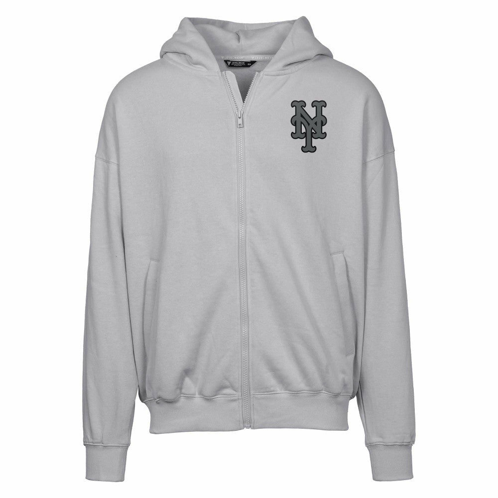 New York Mets Levelwear Uphill Abyssal Full-Zip Hoodie - MLB Hoodies