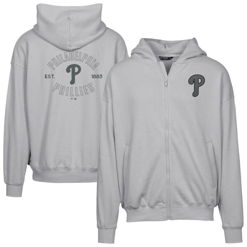 Philadelphia Phillies Levelwear Uphill Abyssal Full-Zip Hoodie - MLB Hoodies