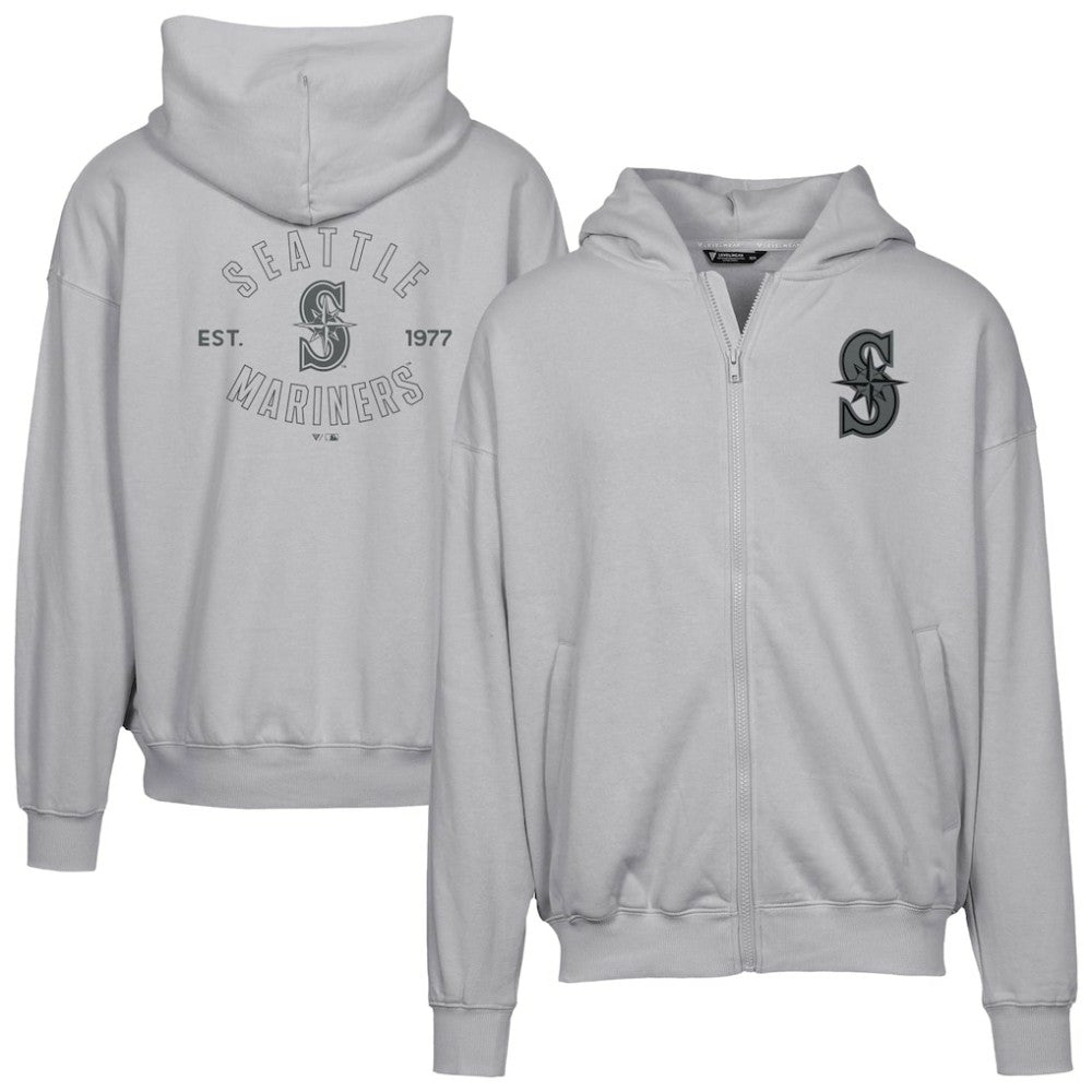 Seattle Mariners Levelwear Uphill Abyssal Full-Zip Hoodie - MLB Hoodies