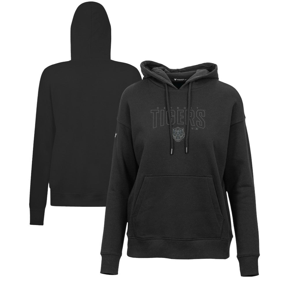 Detroit Tigers Levelwear Women's Adorn Darkmoon Pullover Hoodie - MLB Hoodies