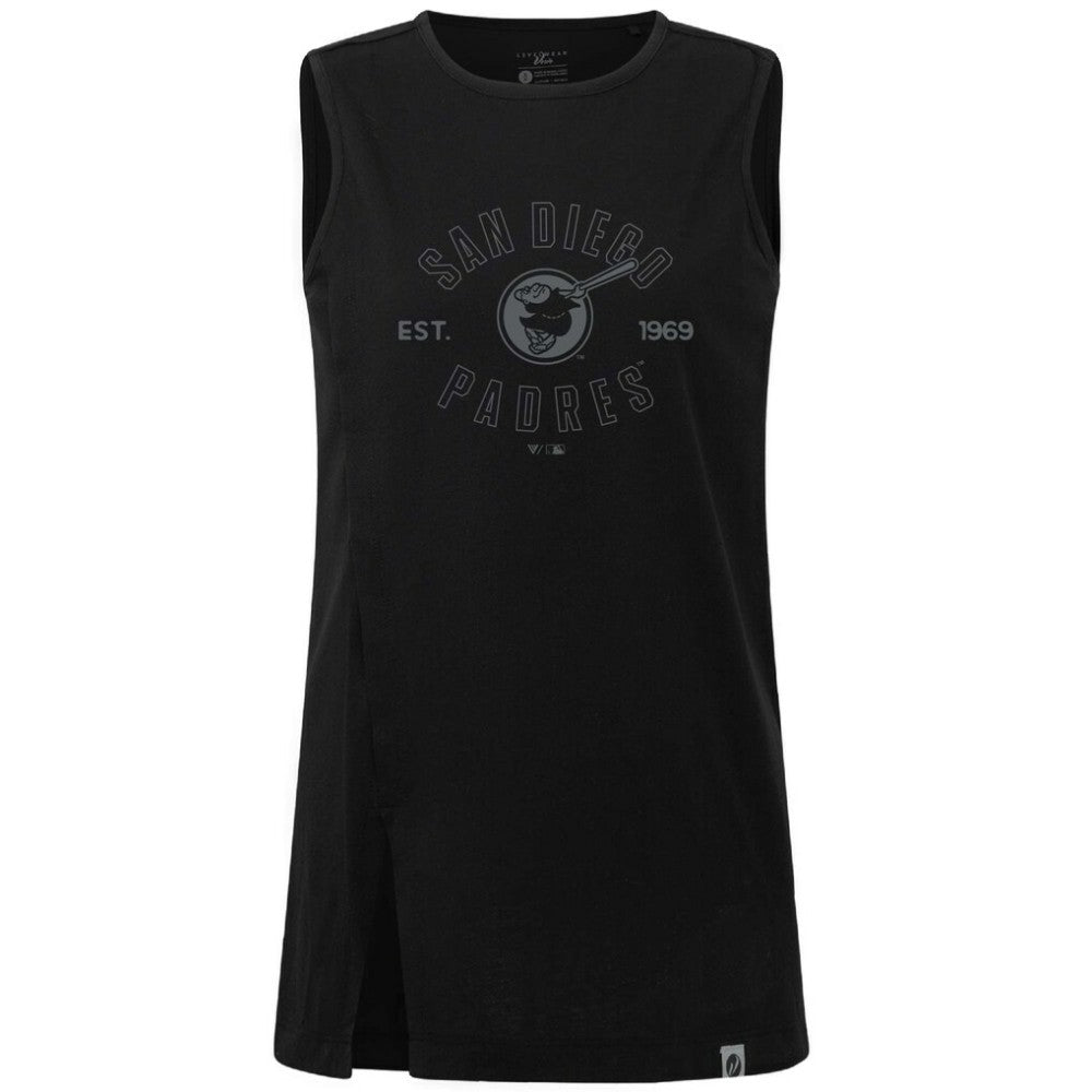 San Diego Padres Levelwear Women's Influx Abyssal Tank Top - MLB Tanks