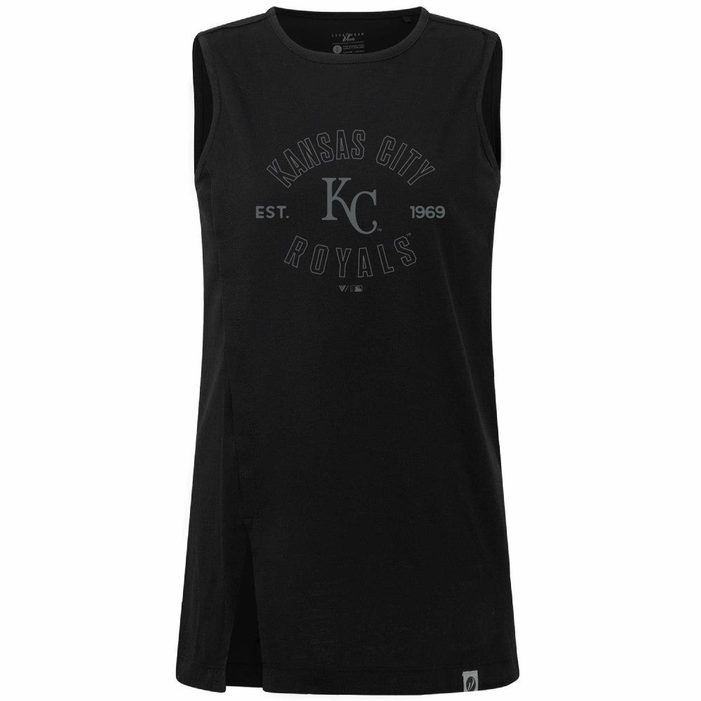 Kansas City Royals Levelwear Women's Influx Abyssal Tank Top - MLB Tanks