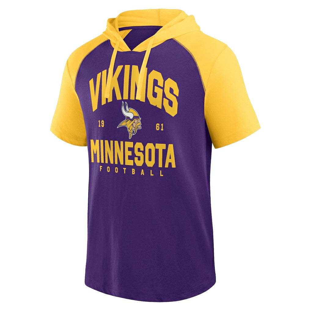 Minnesota Vikings Logo Athletic Prime Hoodie T-Shirt | NFL US