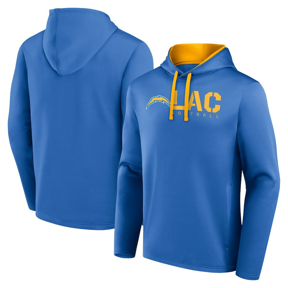 Los Angeles Chargers Logo Athletic Head Start Pullover Hoodie | NFL Outlet
